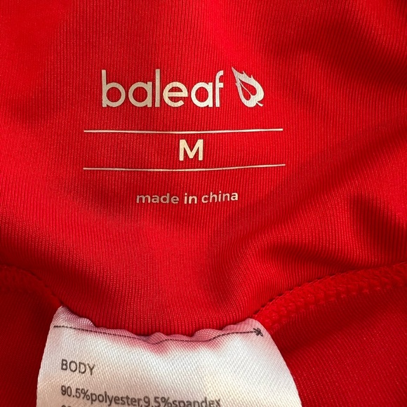 NWOT Balef Red Ruffle Tennis Skirt | Size M | Pockets on Shorts Under Skirt - Picture 8 of 8